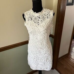 White Sans Souci Dress Sz Large
